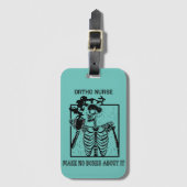 Grappige röntgenfoto Medisch Werk Ortho Verpleegs Bagagelabel (Voorkant (verticaal))