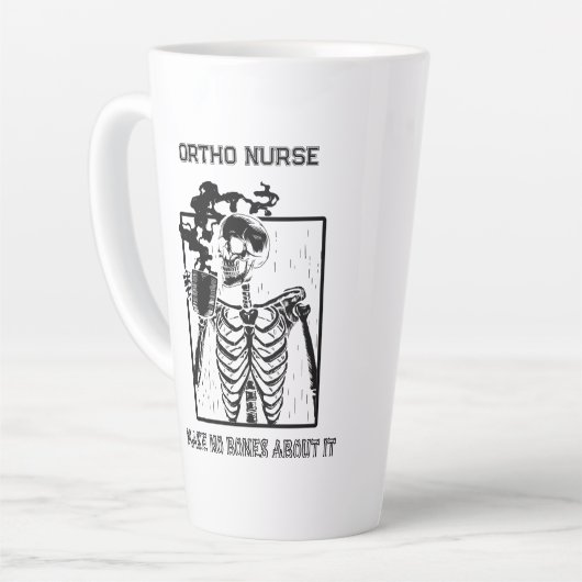 Grappige röntgenfoto Medisch Werk Ortho Verpleegs Latte Mok (Linkerhoek)