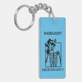 Grappige röntgenfoto  Medisch Werk Radioloog Sleutelhanger (Voorkant Links)