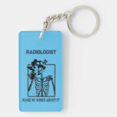 Grappige röntgenfoto  Medisch Werk Radioloog Sleutelhanger (achterkant)