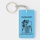 Grappige röntgenfoto  Medisch Werk Radioloog Sleutelhanger (Voorkant)
