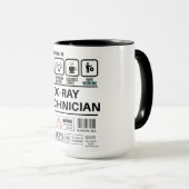 Grappige röntgentechnicus die informatie behandelt mok (Voorkant rechts)