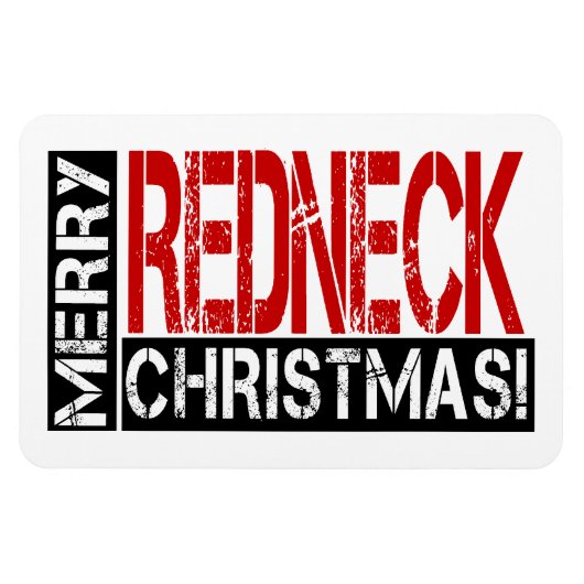 Grappige Roodhals kerstwensen Magneet (Horizontaal)