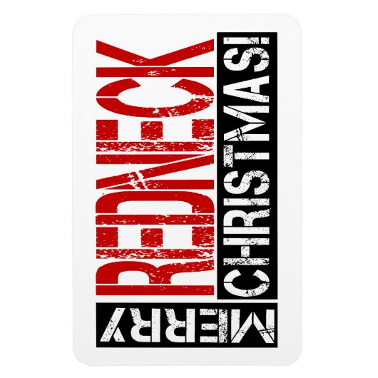 Grappige Roodhals kerstwensen Magneet (Verticaal)