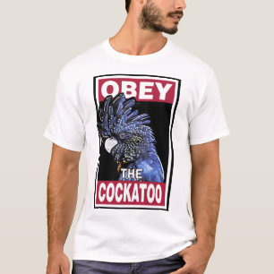 Grappige roodstaartzwarte kaketoe - Vogelkunst T-shirt
