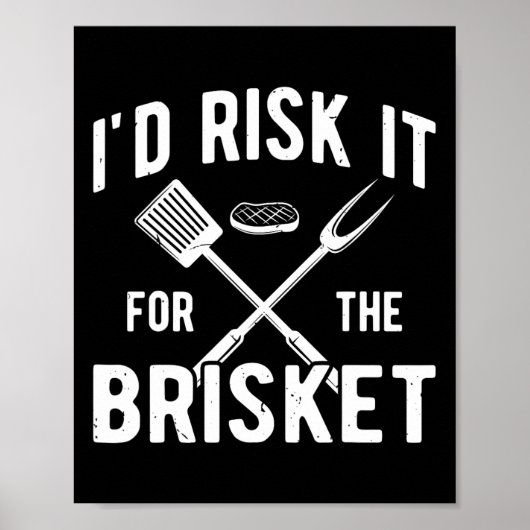 Grappige rook borst is het risico voor de borst poster (Voorkant)
