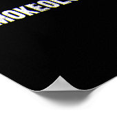 Grappige rookloog' - Grill BBQ Poster (Hoek)