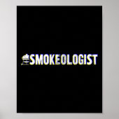 Grappige rookloog' - Grill BBQ Poster (Voorkant)