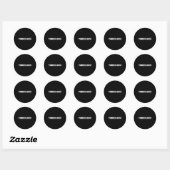 Grappige rookloog' - Grill BBQ Ronde Sticker (Vel)