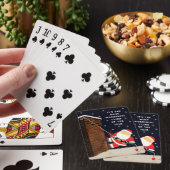 Grappige rots klimmen Kerstvakantie Pokerkaarten (Insitu)