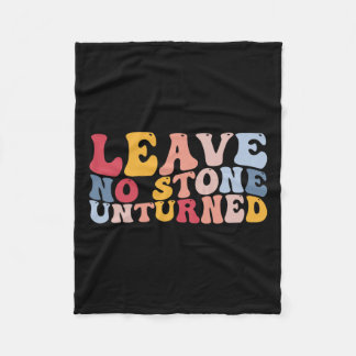 Grappige rotsachtige geologie laat geen steen acht fleece deken