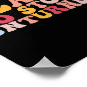 Grappige rotsachtige geologie laat geen steen acht poster (Hoek)