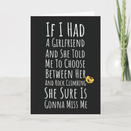 Grappige rotsklimkaarten voor hem mannen humor kaart