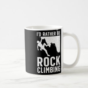 Grappige Rotsklimkunst Voor Mannen Vrouwen Alpinis Koffiemok