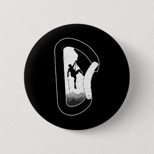 Grappige Rotsklimkunst Voor Mannen Vrouwen Boulder Ronde Button 5,7 Cm