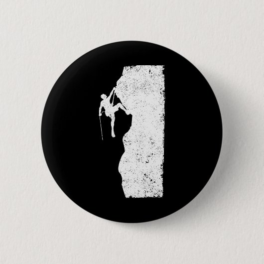 Grappige rotsklimmende bergbeklimmer Bouldering Mo Ronde Button 5,7 Cm (Voorkant)