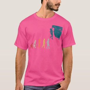 Grappige rotsklimmer Bouldering Evolution Gift Cli T-shirt