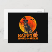Grappige Rottweiler Gelukkige Halloween Hond Koele Briefkaart (Voorkant / Achterkant)