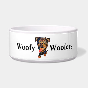 Grappige Rottweiler Hondenkom Voerbakje