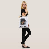 Grappige Rottweiler Kunst 'Rottie Love' Tote Bag (Op model)