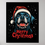 Grappige Rottweiler Santa Merry Christmas Rottie L Poster<br><div class="desc">Grappige Rottweiler Santa Merry Christmas Rottie Lovers Pajama 1</div>