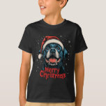 Grappige Rottweiler Santa Merry Christmas Rottie L T-shirt<br><div class="desc">Grappige Rottweiler Santa Merry Christmas Rottie Lovers Pajama 1</div>