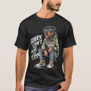 Grappige Rottweiler Sorry dat ik geen plannen met  T-shirt