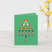 Grappige Royal British Engeland kerst Kaart (Gele Bloem)