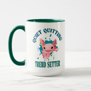 Grappige Roze Axolotl Stille Stoppen Trendsetter Mok
