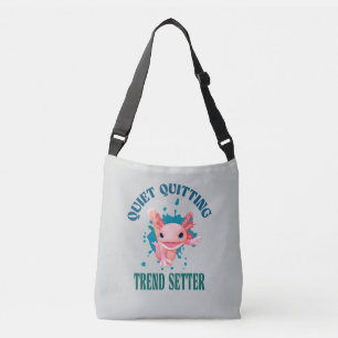 Grappige Roze Axolotl Stille Stopper Trendsetter Crossbody Tas