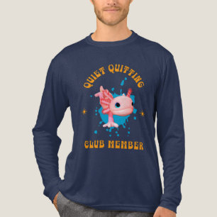 Grappige Roze Axolotl Stilzwijgend Opzeggen Club L Tri-Blend Shirt