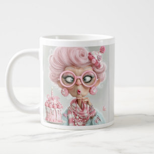 Grappige Roze Brutaal Verouderen Grote Koffiekop