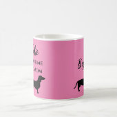 Grappige Roze Dachshond Hondenmoeder Koffiemok (Center)