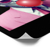 Grappige Roze Donald Trump Bubble Gum Yum Tee Poster (Hoek)