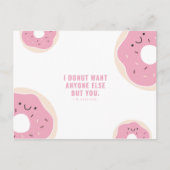 Grappige Roze en Witte Donut Briefkaart (Voorkant)