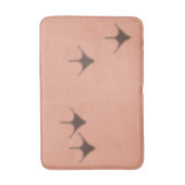 Grappige Roze Flamingo Schaduw Voetafdrukken Badmat (Voorkant Verticaal)