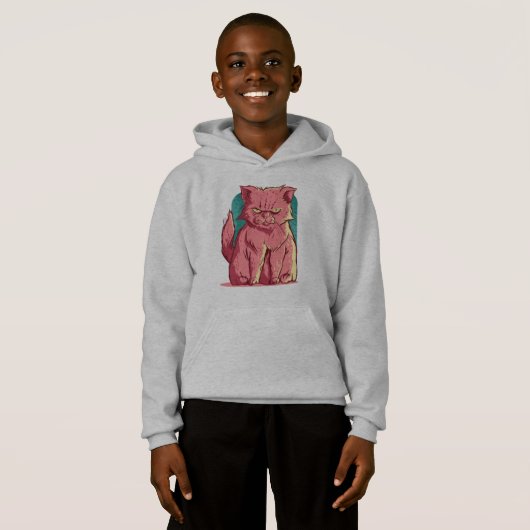 Grappige Roze Kat (Voorkant volledig)