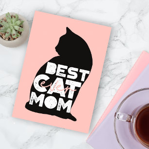Grappige Roze Moederdag Beste Kat Moeder Ooit Feestdagenkaart
