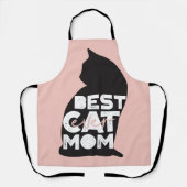 Grappige Roze Moederdag Beste Kat Moeder Ooit Schort (Voorkant)