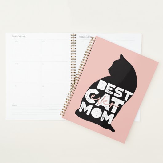 Grappige Roze Moederdag Beste Kattenmoeder Ooit Planner (Display)