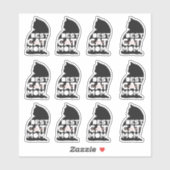 Grappige Roze Moederdag Beste Kattenmoeder Sticker (Vel)
