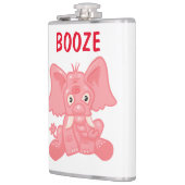 Grappige roze olifantenkolf heupfles (Links)