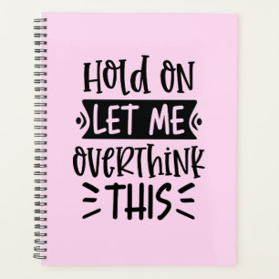 Grappige Roze Planner Met Harde Kaft voor Overdenk