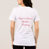 Grappige Roze Sassy Veroudering Tri-Blend Shirt (Achterkant)