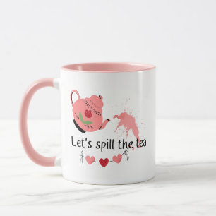 Grappige Roze Theepot Schattige Gossip Girl Koffi Mok