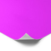 Grappige Roze Uil Persoonlijke Kinderen Boodschapp Poster (Hoek)