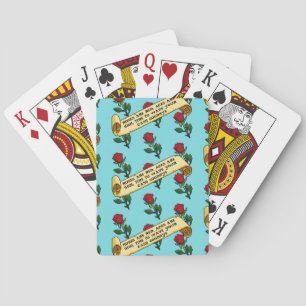 Grappige Rozen Zijn Rood Azen Zijn Hoog Gedicht Pa Pokerkaarten