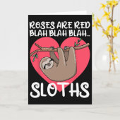 Grappige Rozen Zijn Rood Blah Luiaards Shirt Luiaa Kaart (Gele Bloem)