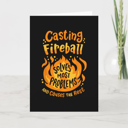 Grappige Rpg-Gamer Nerdy Casting Firell Lost Meest Kaart (Voorkant)