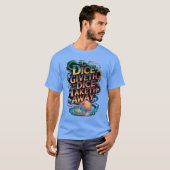 Grappige RPGabletop Gaming Dobbelstenen Giveth Dic T-shirt (Voorkant volledig)